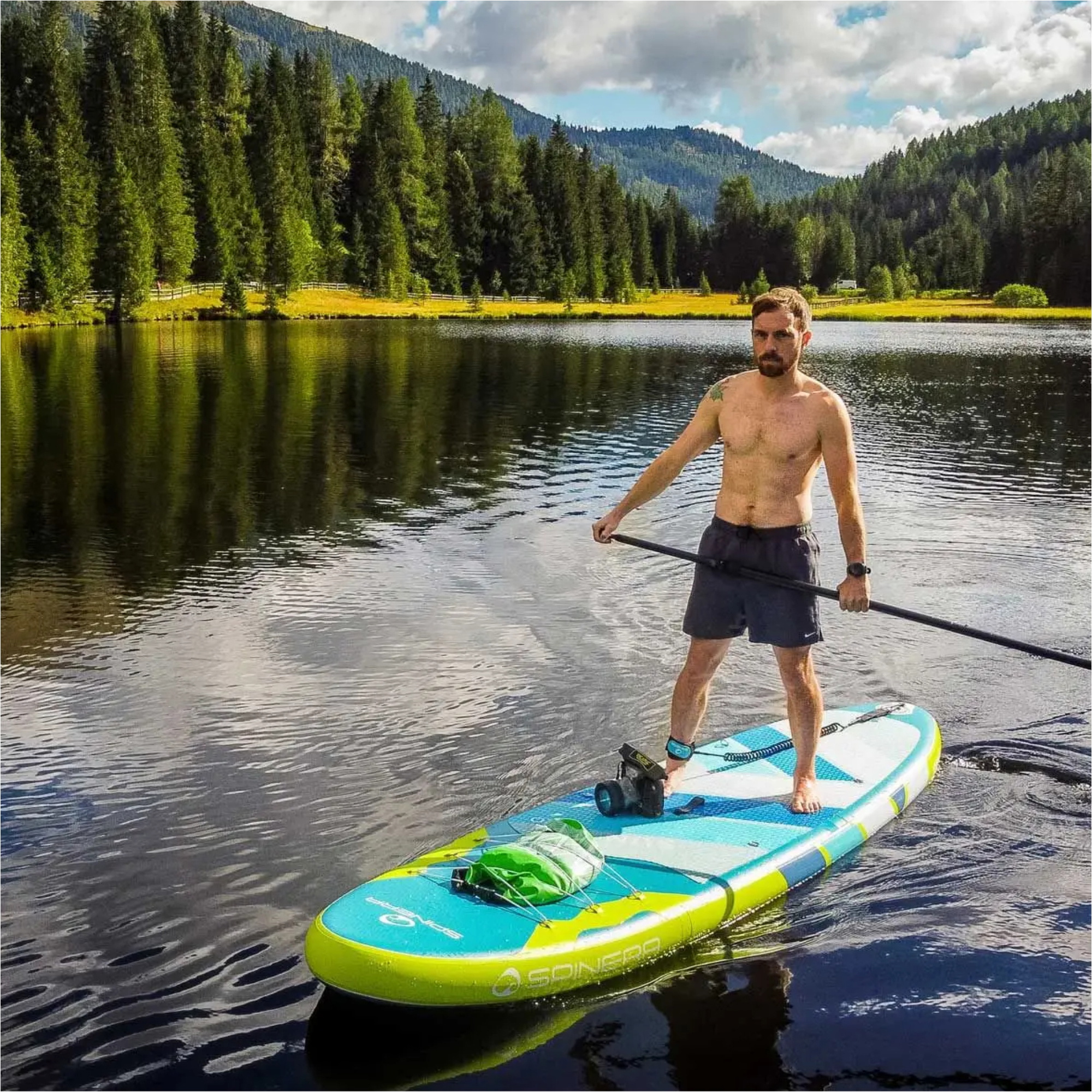 2026 Spinera Sun Light iSUP ULT 11'0 Package SP-SUP-SUNL-110 - Blue / Yellow